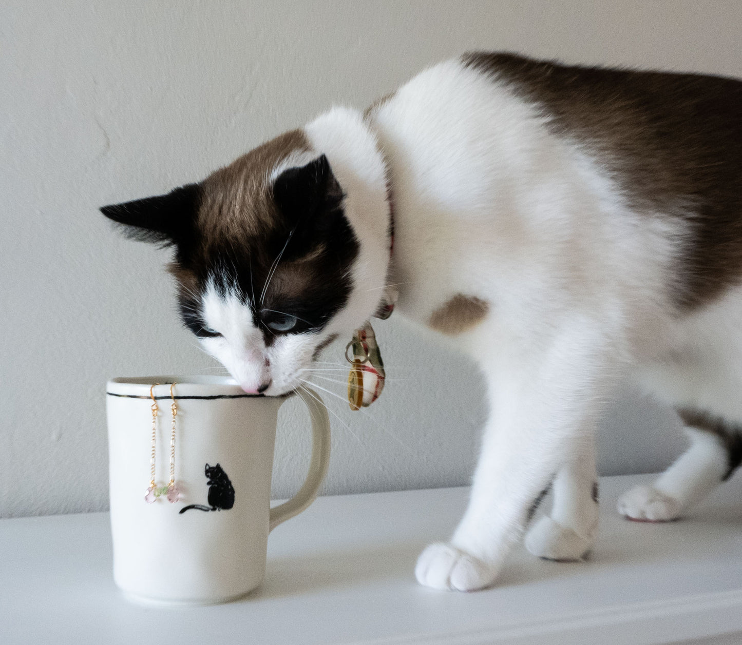 Pink + Green Crystal Earrings