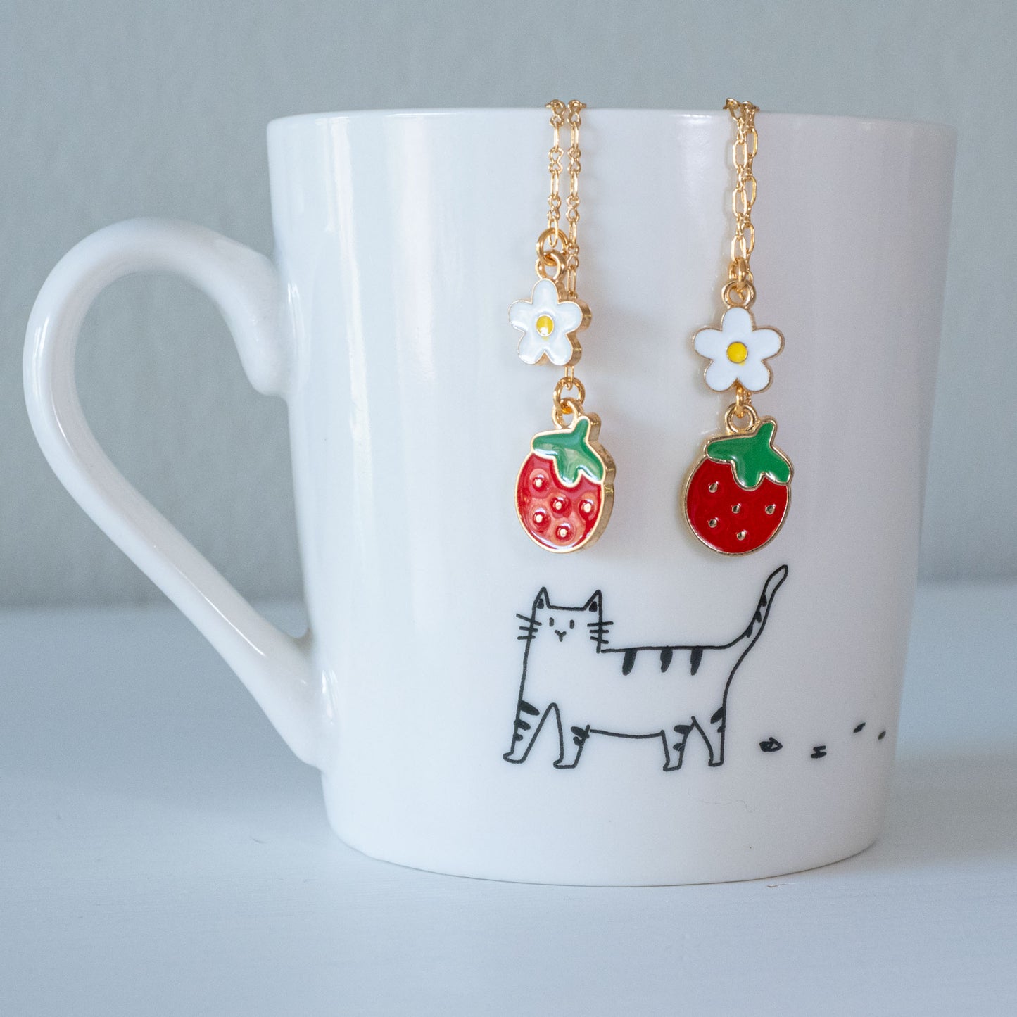 Strawberry Flower Earrings